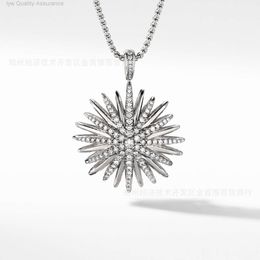 Necklace Designer for Woman David Yurma Luxury Charm Jewelry Necklace Popular Sunflower Zircon Pendant Necklace