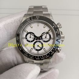 13 Style Automatic Chronograph Watches Mens 40mm 116500 White Dial Ceramic Bezel 904L Steel Bracelet Cal.4130 Movement Yellow Gold 116520 Chrono Sport Watch