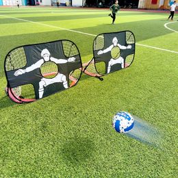 Foldable Football Goal Nylon Soccer Goal Adults Football Target Net for Playground Backyard Indoor Outdoor Training 240507