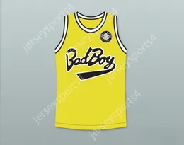 CUSTOM NAY Mens Youth/Kids NOTORIOUS B.I.G. BIGGIE SMALLS 72 BAD BOY BASKETBALL JERSEY WITH 20 YEARS PATCH TOP Stitched S-6XL