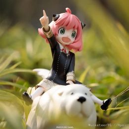 14cm Spy x Family Animation Character Anya Forger Kawaii Action Character Pet Bond Forged Character PVC Adult Series Model Doll Toy 240506