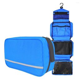 Storage Bags Men's Hanging Toiletry Bag Multifunctional Portable Foldable Cosmetic Compact Travel With 4 Compartments