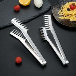 Accessories 9/12/14 Inches 304 Stainless Steel Pasta Tongs Food Clip Steak Bread BBQ Meat Salad Picnic Party Kitchen Baking Cooking Tools