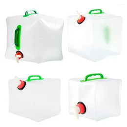 Water Bottles 5L/10L/15L/20L Camping Bucket Storage Large Capacity Carrier Bag No Leakage Equipment Supplies