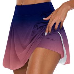 Short Shorts-Skirt Skorts Women Sports Summer Tennis Sport Skirts Outdoor Shorts Golf Fitness Badminton Layer Quick-Dry Jogger 240506
