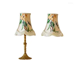 Table Lamps Joy On The Eyebrows National Style Vintage Brass Nostalgic Bedroom Living Room Bedside Counter Lamp