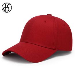Ball Caps FS Solid Color Cotton Summer Baseball Cap For Women Vintage Trucker Hat Red Pink Outdoor Sun Shade Golf Hats Casquette Homme Y240507