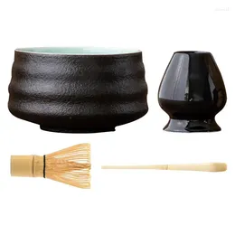 Teaware Sets Matcha Whisk And Bowl Tea Set Kit 4pcs Accessories For Japanese Ceremony Lovers Beginners