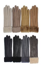 Classic men new 100 leather gloves high quality wool gloves in multiple Colours 8681394