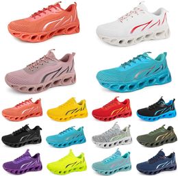 men women running shoes fashion trainer triple black white red yellow purple green blue peach teal purple light pink fuchsia breathable sports sneakers eleven 2024