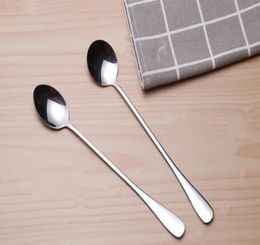 Stainless Steel Long Handle Spoon Coffee Latte Ice Cream Soda Sundae Cocktail Scoop 5115129