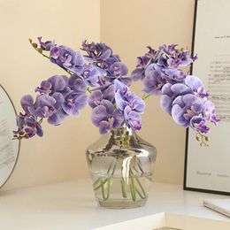 Decorative Flowers 1PC Simulation Touch Butterfly Orchid Luxury Home Decoration Floral Arrangement Wedding Setting