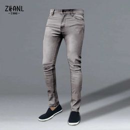 Men's Jeans 2021 New Gray Blue Black Jeans Man pants Casual Slim Denim Trousers Fashion clothes on sale trendyol men store Male jeans pants Y240507