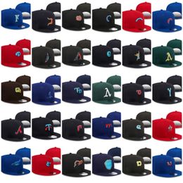 Unisex Men's Baseball Snapback Hats Classic All Teams Royal Blue Hip Hop Black Navy New York" Sport Letter SD A's Adjustable Caps Chapeau Stitch Patched