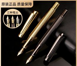 Highend Business Metal Fountain Pen Signature Student Calligraphy Office School Supplies Gifts for Writing Stationery 240425