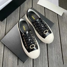 2024 New style Sneaker Casual shoes Lovely black white luxurys Women platform Men shoe outdoor flat Leather loafer fashion trainer tennis run Designer hike walk gift