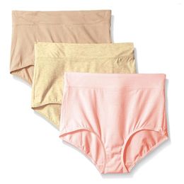 Women's Panties 3pcs Menstrual Mid Waist Comfortable Breathable Leak Proof Underwear Female Underpants Solid Color Panty Intimates