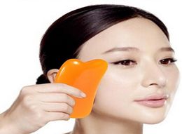 Natural resin Gua Sha Body And Face Guasha Board Massage Scraping Therapy Tool Body Face Waist Thin Scrapping Clips79937658029671