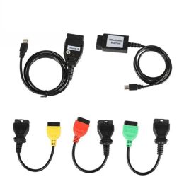 Tools 5PCS ECU Scan Diagnostic Cables Tools FiatECUScan + MultiECUScan For Fiat/Alfa Romeo/Lancia Car Detection Analysis Cable