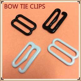 50 sets Metal hook bow tie cufflinks Hardware Necktie Hook tie Clips Fasteners to Make Adjustable Straps on Bow Tie buckles dips8798015