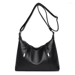 Shoulder Bags Luxury Handbag Vintage Simple Bag For Women High Quality Soft Leather Designer Cross-Body Messenger Purse