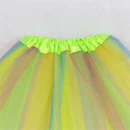 YZRY tutu Dress GIRLS RAINBOW TUTU SKIRT DANCE PARTY BALLET TULLE TUTU SKIRT 2-8 YEARS d240507