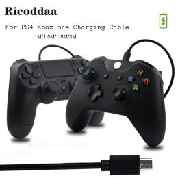 Joysticks Micro USB Charger Cable For PS4/Xbox One Controller Power Charging Cord For Sony Playstation 4 Gampad Joystick Game Accessories
