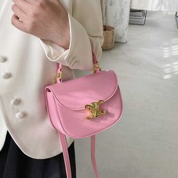 Luxury Cellin Designer Bags High Quality Mini Bags Korean Version Small Square Bag Lock Buckle Light Colored Fixed Bag with 1to1 Brand Logo