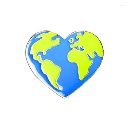 Brooches Environmental Protecting Earth Enamel Lapel Pins Brooch Jeans Badges Backpack Jewellery For Clothing Accessories