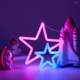 Table Lamps Neon Light For Events Romantic Led Sign Bedroom Home Decor Heart Star Shaped Lights Valentine's Day Birthday