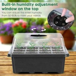 Decorations 12 Holes Plant Seedling Tray Seedling Box With Holes Gardening Flower And Plant Pots Greenhouse Seed Planting Box With Garden Ya