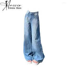 Women's Jeans Y2k Baggy Harajuku 90s Aesthetic Denim Trousers Streetwear Korean Jean Pants Vintage 2000s Trashy Fashion Clothes