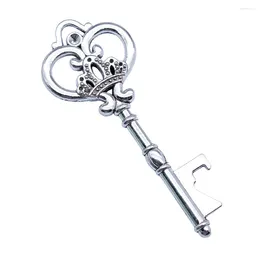 Charms 2pcs/lot 32x83mm Thick Crown Key Bottle Opener For Jewellery Making Antique Silver Colour 1.26x3.27inch