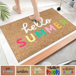 Carpets Front Door Mat Summer Holiday Decorative Welcome Anti-slip Indoor Outdoor Rugs Porch Rug For Home Use