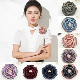 Brooches Korean Fashion Fabric Flower For Women Scarf Buckle Corsage Lapel Pins Wedding Party Badge Accessories Jewelry Gifts