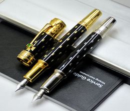 Limited edition Elizabeth Black Writing Fountain pen Top High quality Business office supplies with Serial Number and Luxury Man C7432262