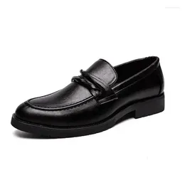 Dress Shoes Party Leather Men's Business Formal Wear Casual Groom Wedding Soft Bottom Youth British Style