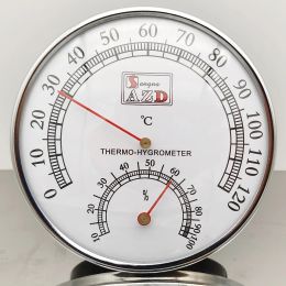 Gauges Thermometer Hygrometer Sauna Thermometer Metal Case Steam Sauna Room Thermometer Hygrometer Bath And Sauna Indoor Outdoor Used