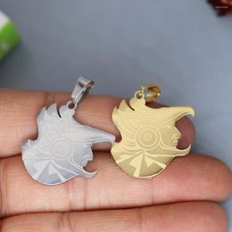 Pendant Necklaces 2Pcs/lot Aztec Eagle Warrior For Necklace Bracelets Jewellery Crafts Making Findings Handmade Stainless Steel Charm