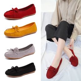 Women Shoes Slip on Loafers for Ballet Flat Suede Casual Sneakers Zapatos Mujer Mom Fashion 240420