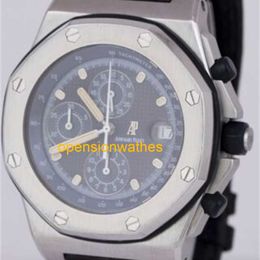 Automatic Watch AP Luxury Watches APS factory Audemar Pigue Royal Oak Offshore Blue Beast 42mm Leather Steel Watch 25770ST OPZP
