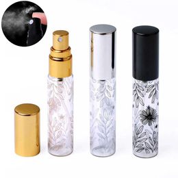 Fragrance 10ml portable design glass perfume bottle with atomizer empty spray cosmetic liquid mini refillable bottle travel perfume box Y240503