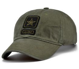 New US Army Cap Camo Baseball Cap Men Camouflage Baseball Hats Snapback Bone Masculino Trucker Cap Pentagram Dad Hat1691775