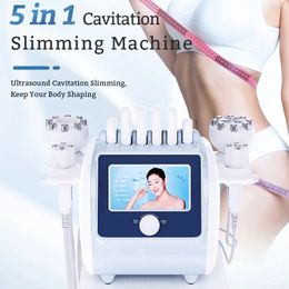 5 In 1 Professional Fat Cavitation And Rf Cavitation 80K S Shape Cavitation Machine Vacuum Ultrasound Cellulite Removal