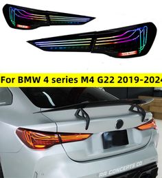 LED Taillight for BMW 4 Series M4 G22 G23 G82 GSL 425I 430I 20 19-2024 Rear Lights Turn Signal Brake Light Driving Reversing Lamp