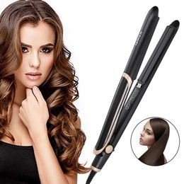 Curling Irons High quality and multifunctional ceramic curly hair ironing drying using portable fast heating professional styling tools Q240506