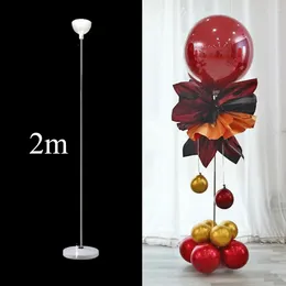 Party Decoration 2m Balloon Column Stand PVC Adjustable Base Ballon Holder For Christmas Wedding Birthday