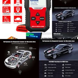 New KONNWEI Kw360 Obd2 Car Scanner Obd 2 Auto For Mercedes-Benz Full Systems Diagnostic Tool W212 ABS Airbag Oil Reset