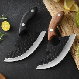 Knives Forged Meat Cleaver Kitchen Chef Knife Fish Fruit Cheese Cutting Knife BBQ Butcher Portable EDC Utility Viking Knife Can Opener