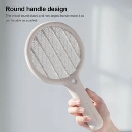 Zappers Highvoltage Electric Fly Swatter Mosquito Racket Insect Killer USB Charging Portable Mosquito Insect Killing Fly Bug Repellent